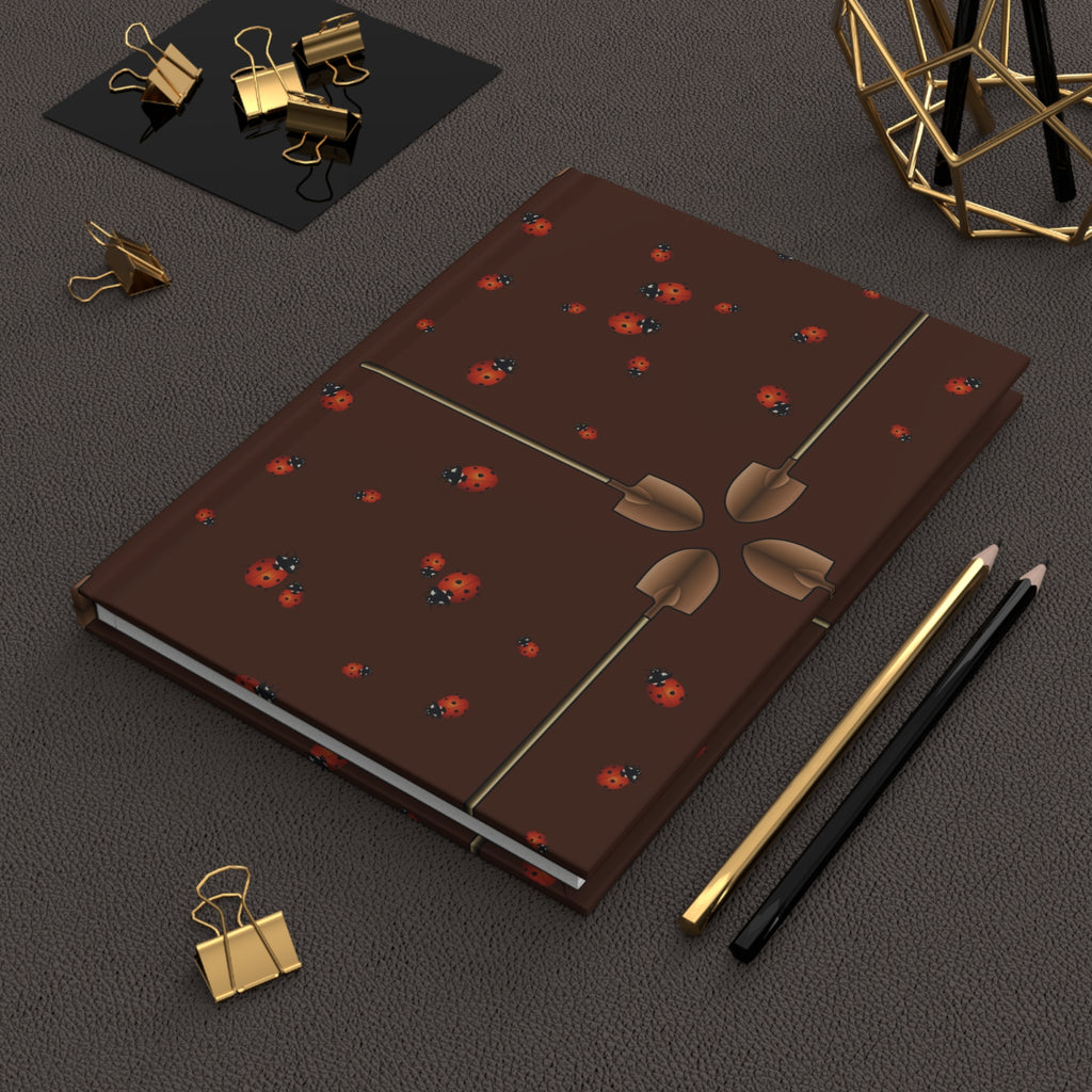 Ladybug Pattern Hardcover Journal