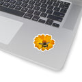 Bumblebee on Marigold Kiss-Cut Sticker