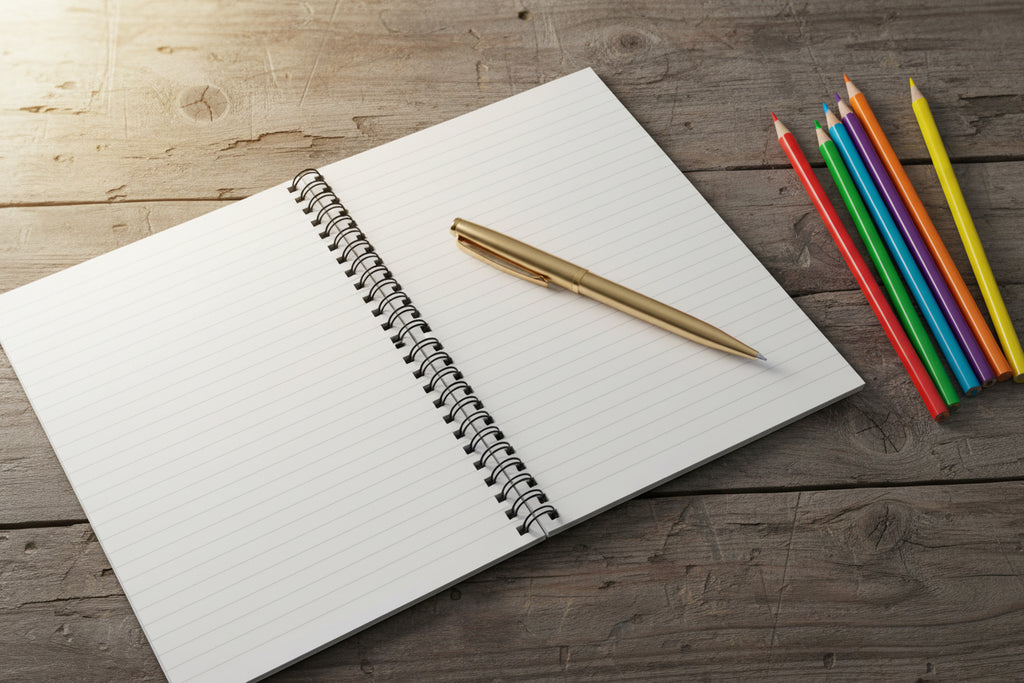 Little Flowers Pink Spiral Notebook - Ruled Line