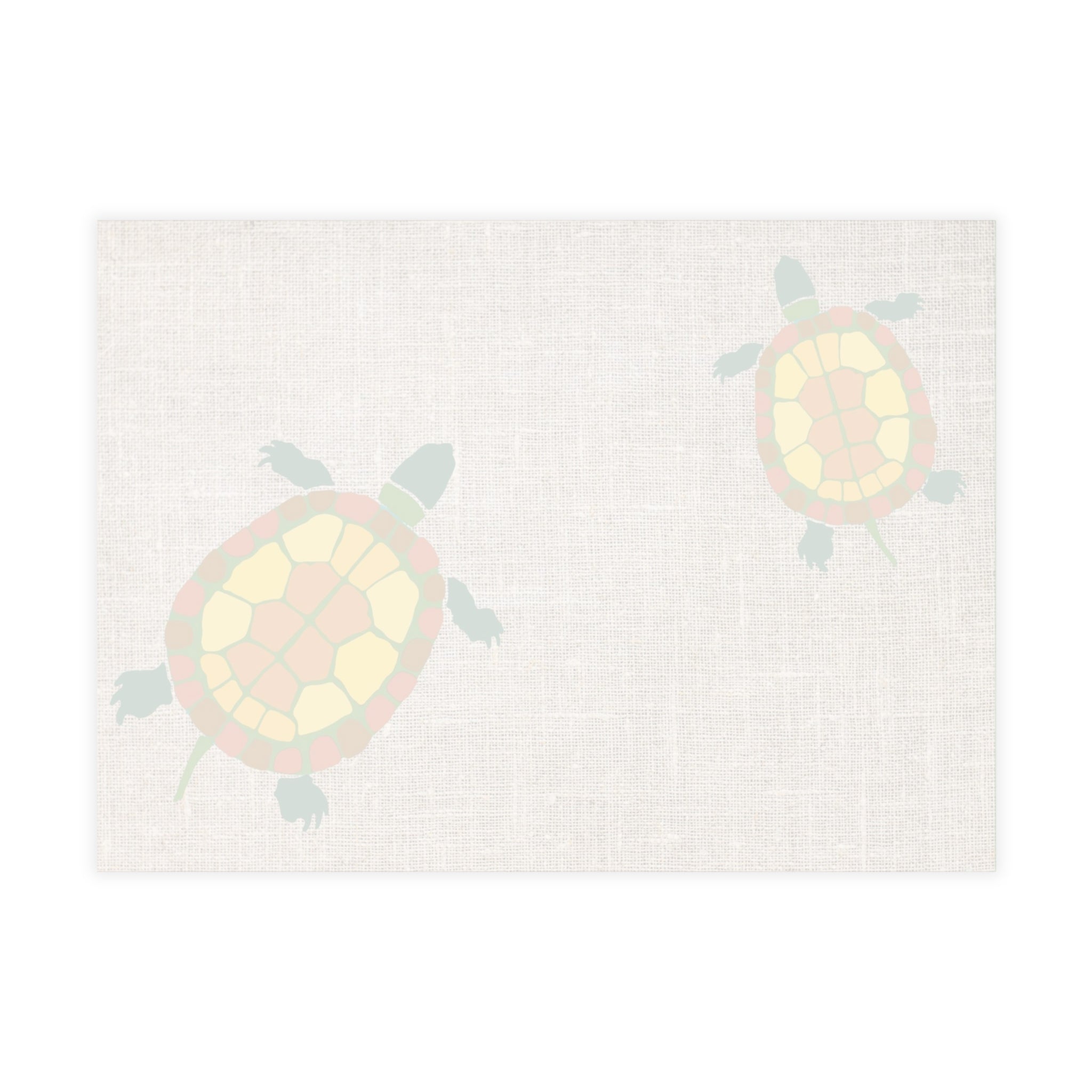 Garden Turtles and Sunflowers Blank Postcard Bundles (envelopes not included)