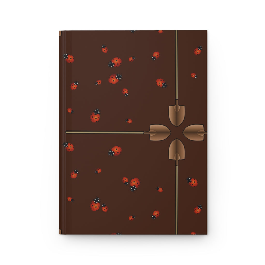 Ladybug Pattern Hardcover Journal