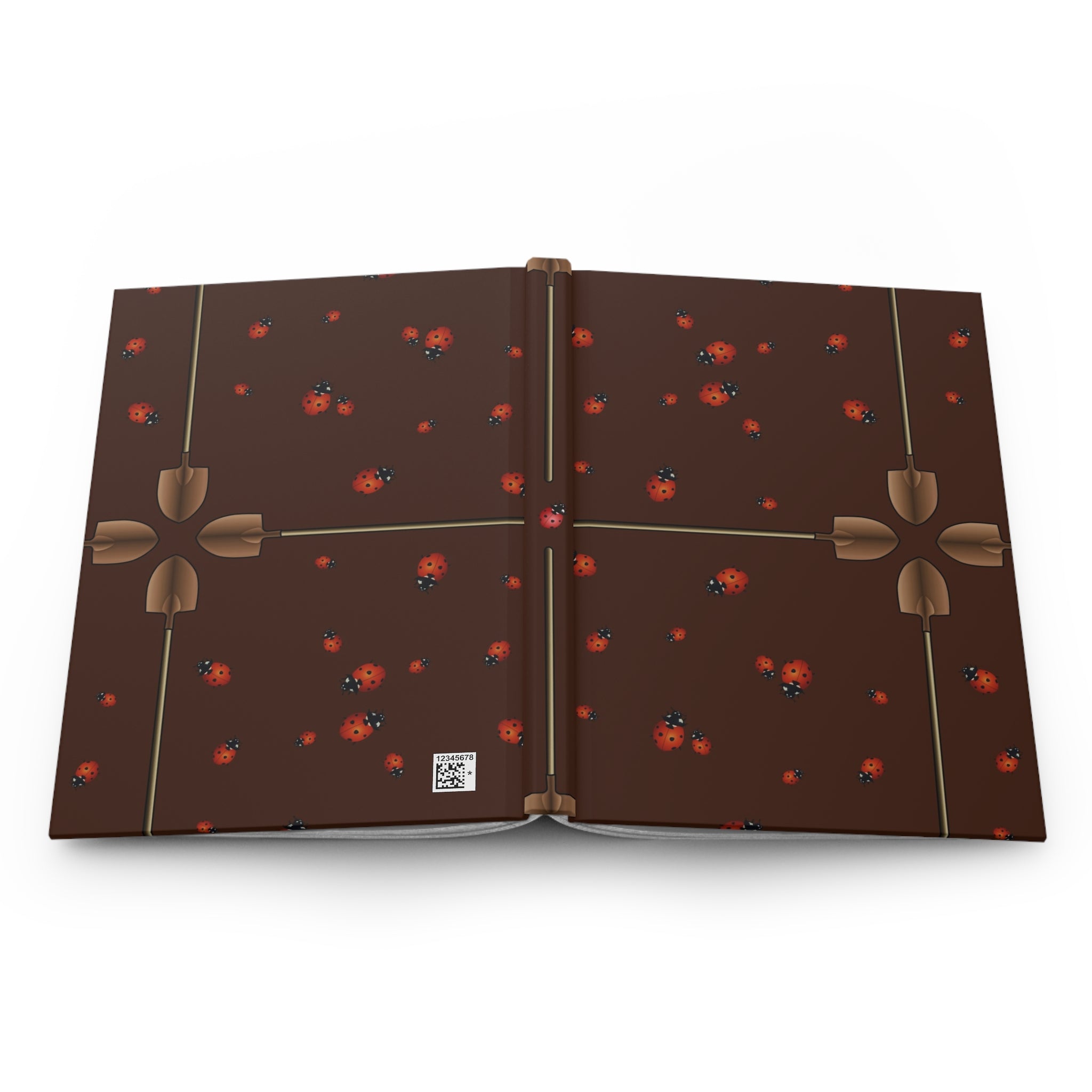 Ladybug Pattern Hardcover Journal