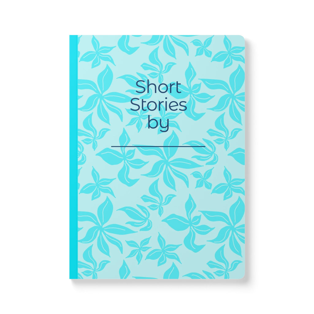 Blue Flowers Soft Cover Journal Titled Short Stories