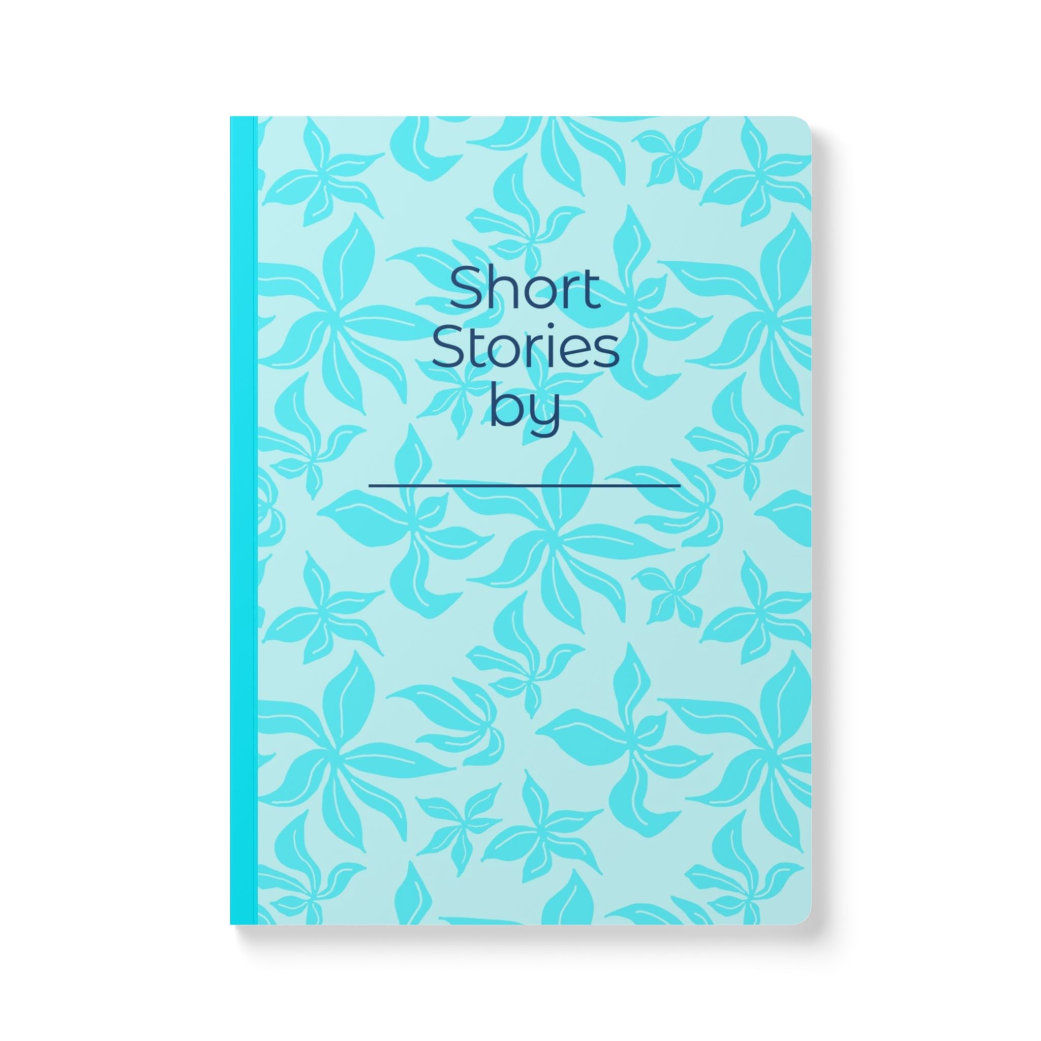 Blue Flowers Soft Cover Journal Titled Short Stories