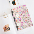 Little Flowers Pink Spiral Notebook - Ruled Line