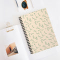 Botanical Ditsy Spiral Notebook — Ruled Floral Journal for Notes & Planning
