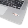 Pink Seashell Sticker — Beachy Kiss-Cut Laptop Decal