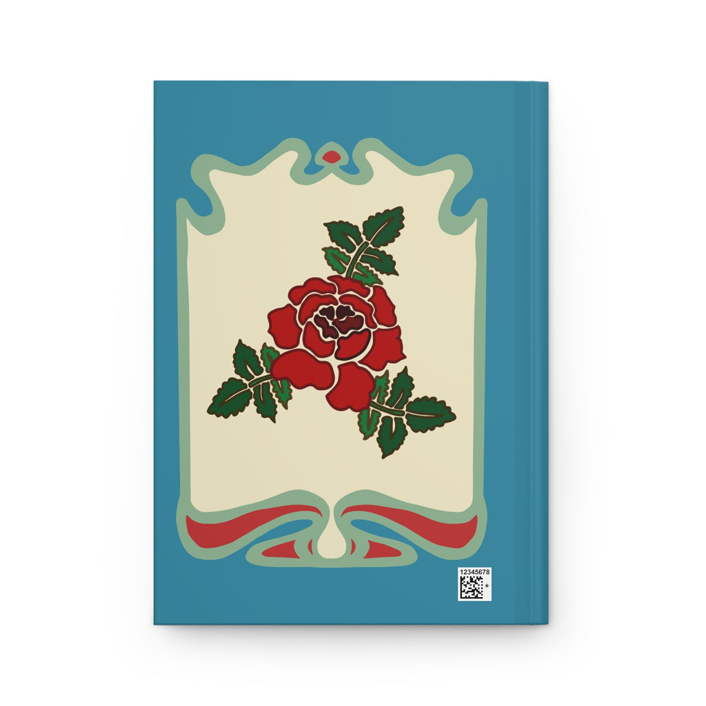 Garden Journal Hardcover — Vintage Rose Botanical Notebook