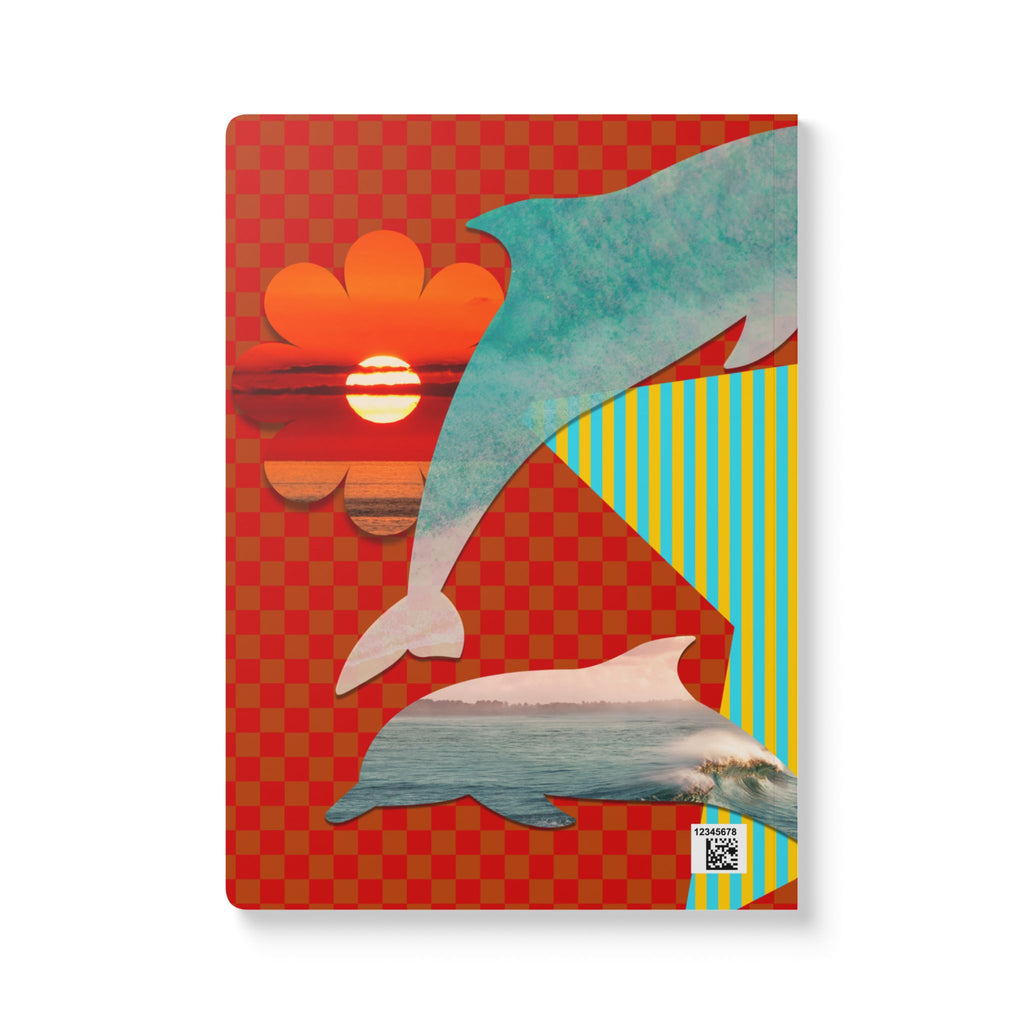 Teen Hopes and Dreams Softcover Journal — Crabs, Dolphins & Flamingo Notebook