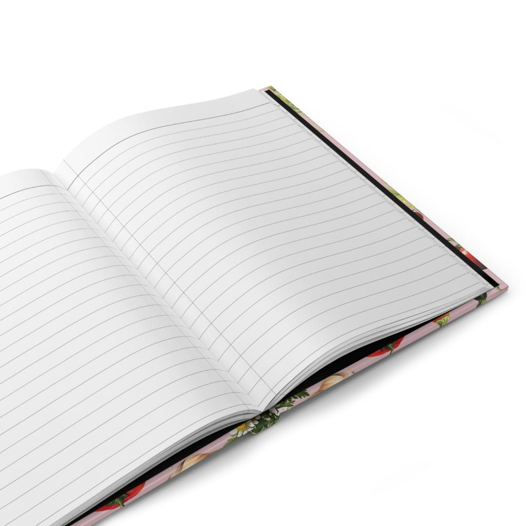 Vegetable Gardener or Vegan Recipes Patterned Journal